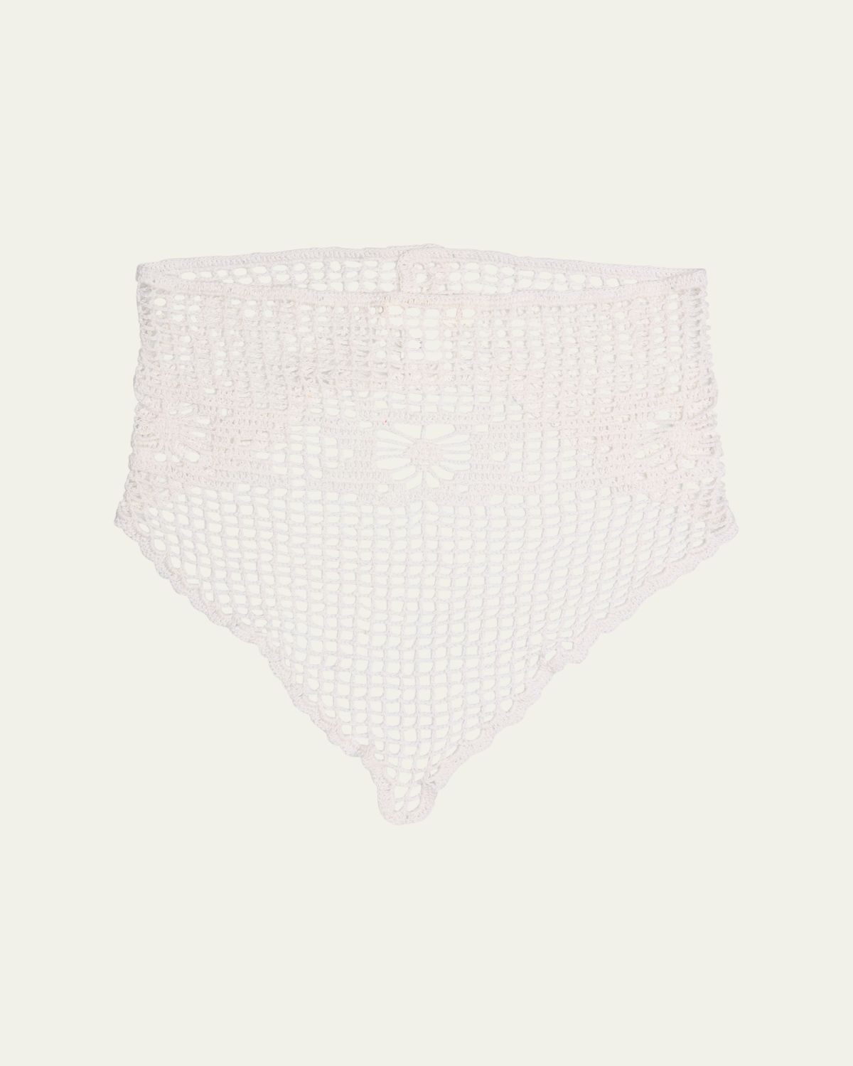 Diotima Doilie Crochet-Knit Bandana