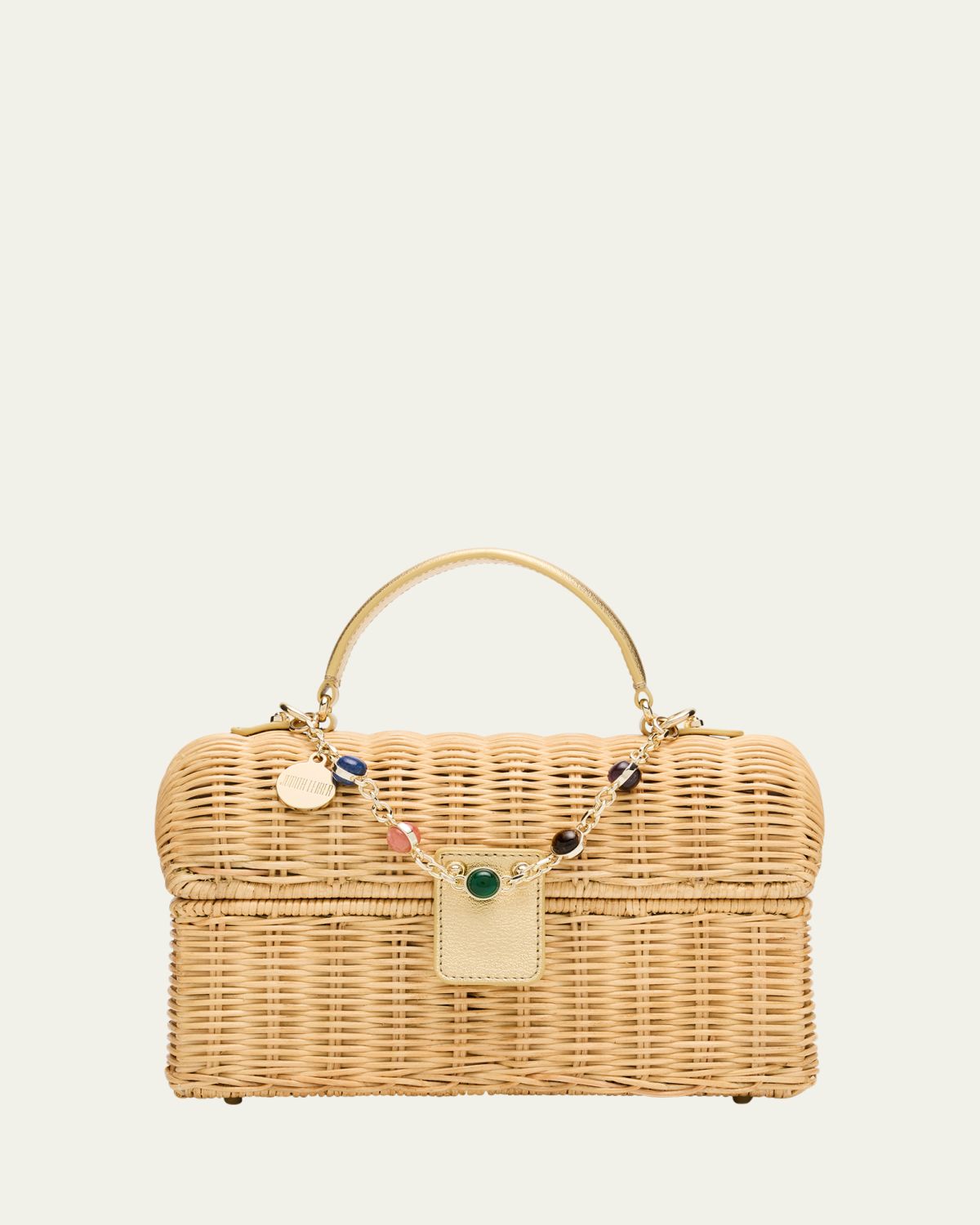 Judith Leiber Couture Isla Basket Top-Handle Bag