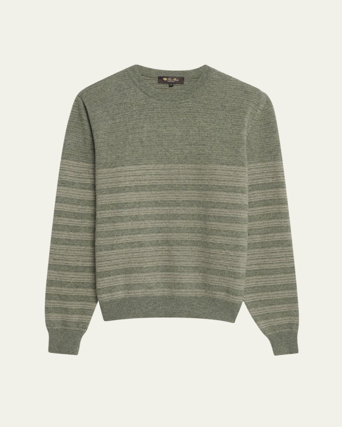 Loro Piana Men's Oggebbio Wool and Cotton Crewneck Sweater