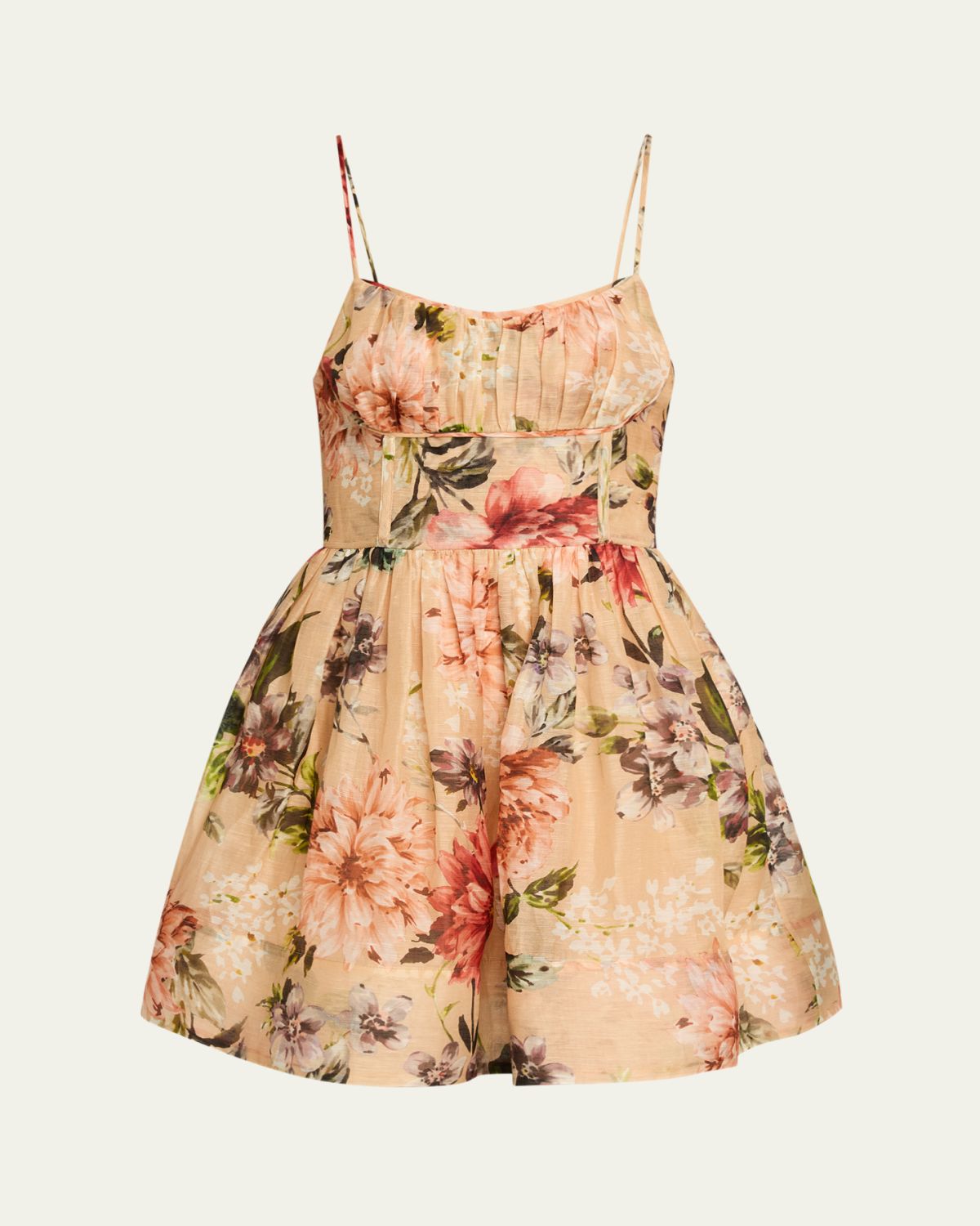 Cara Cara Alba Floral Fit-And-Flare Mini Dress