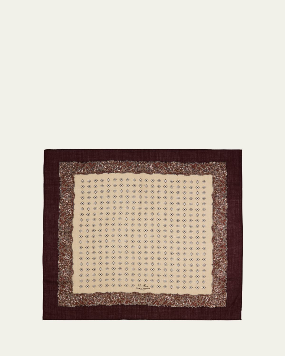 Loro Piana Men's Cornice di Cardi Wool Foulard