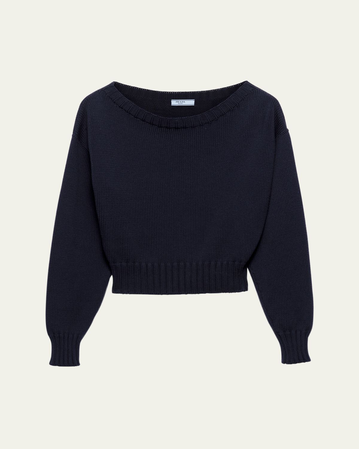 Prada Boat Neck Knit Balloon Sweater | Thumbnail 5
