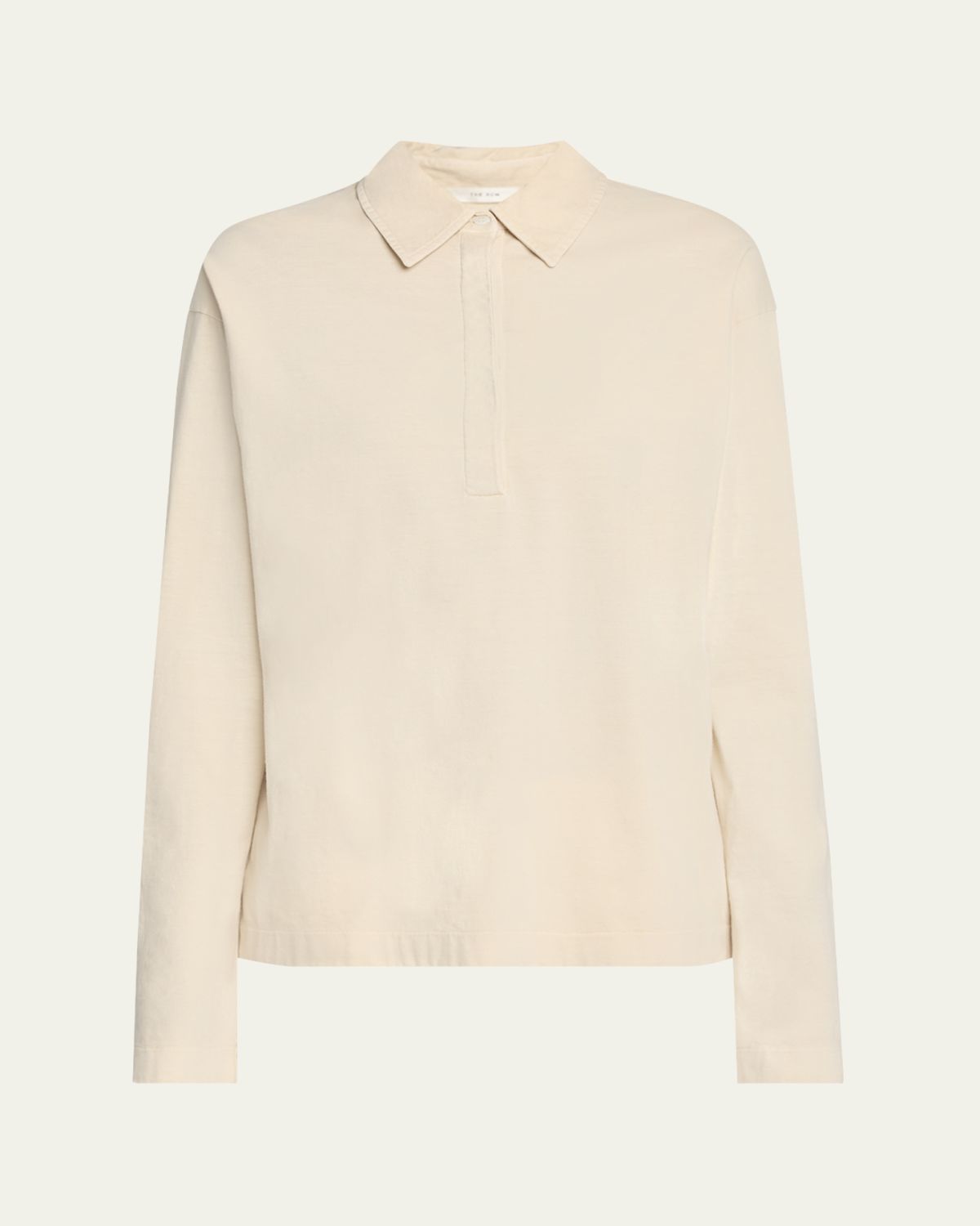 THE ROW Roddie Long Sleeve Polo Top
