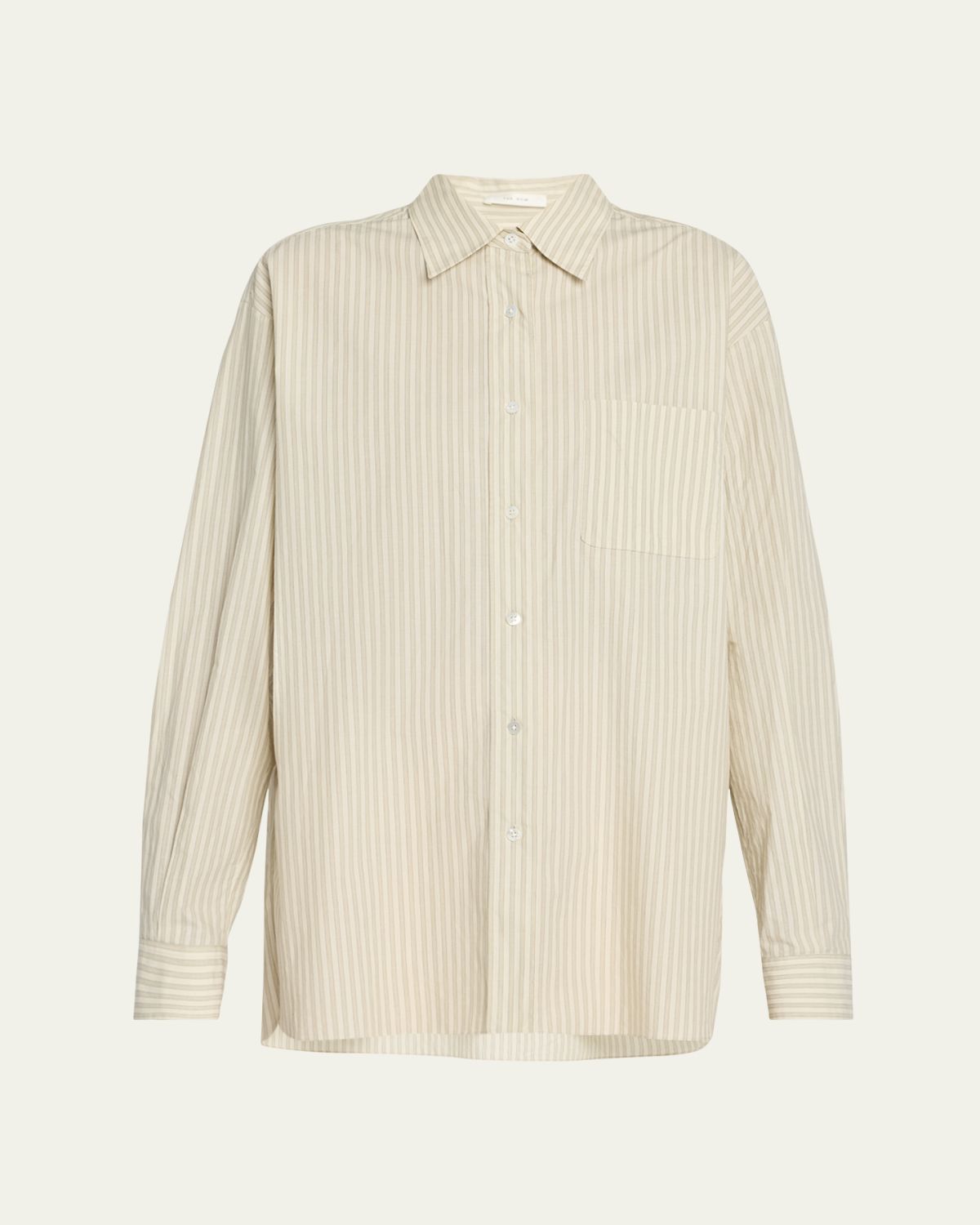 THE ROW Nesson Stripe Button Down Shirt