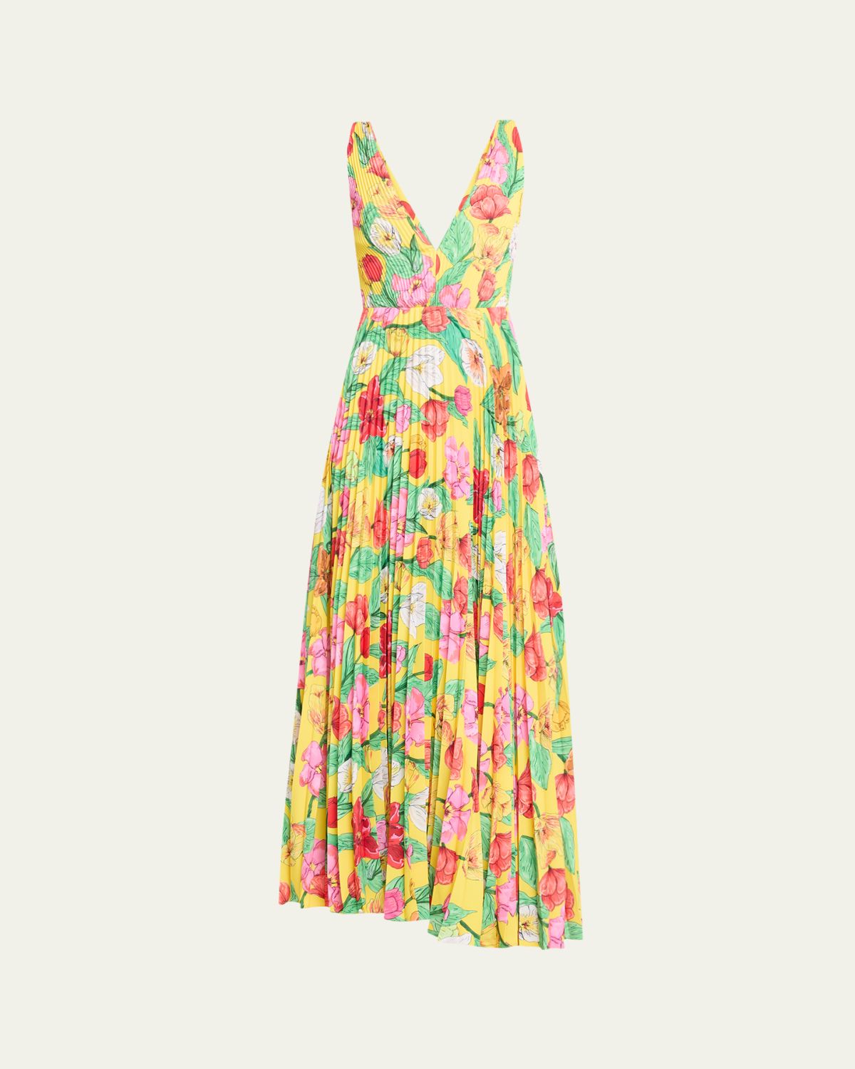 Milly Oria Tulip Rosette Maxi Dress