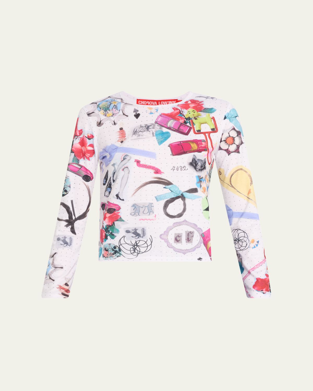 Chopova Lowena Whats In My Bag Fitted Jersey Top