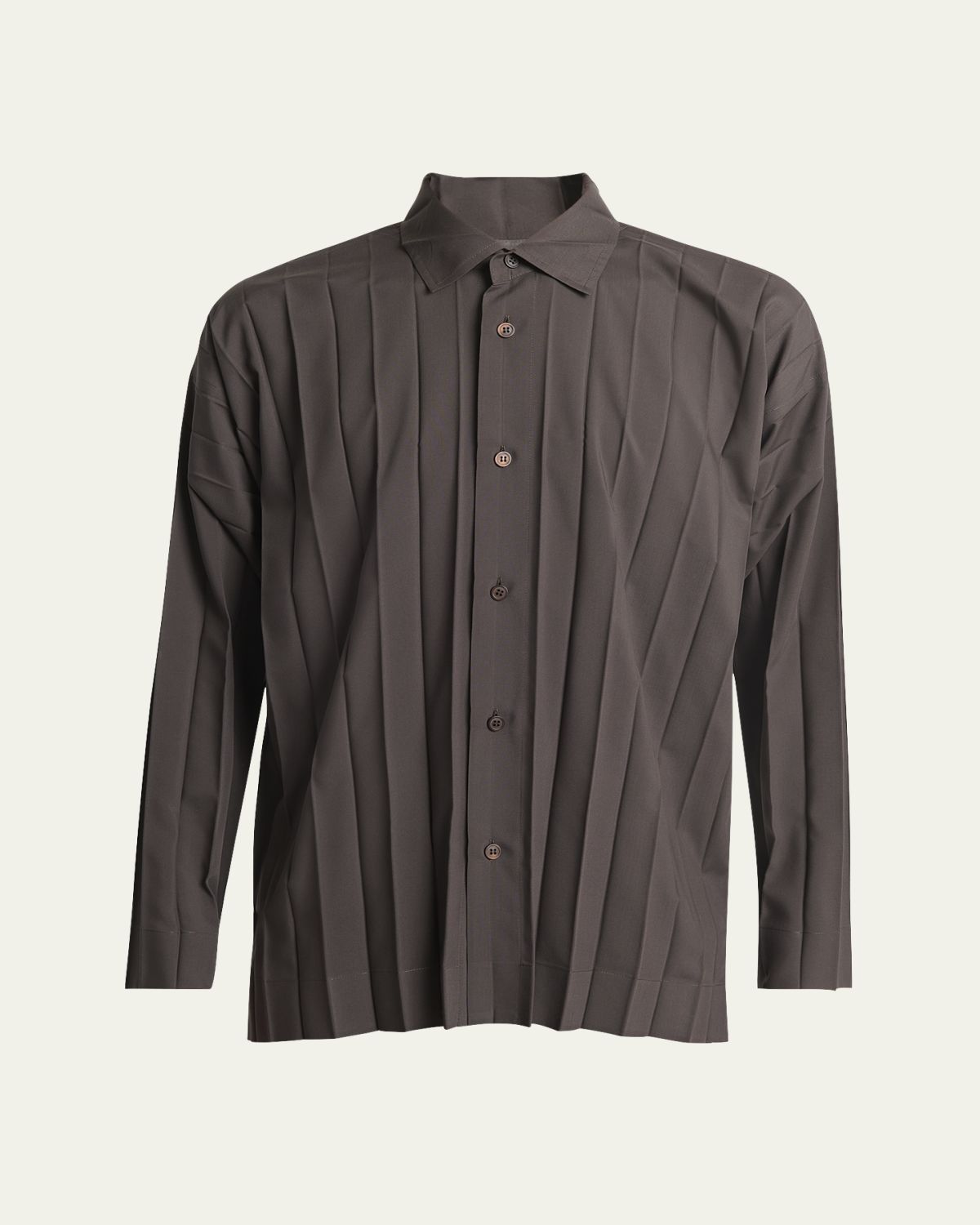 Homme Plissé Issey Miyake Men's Edge Pleated Sport Shirt