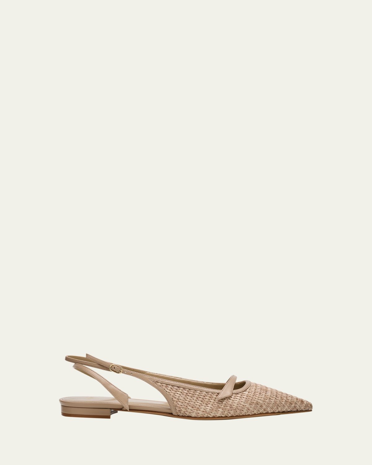 Alexandre Birman Tita Raffia Ballerina Flats
