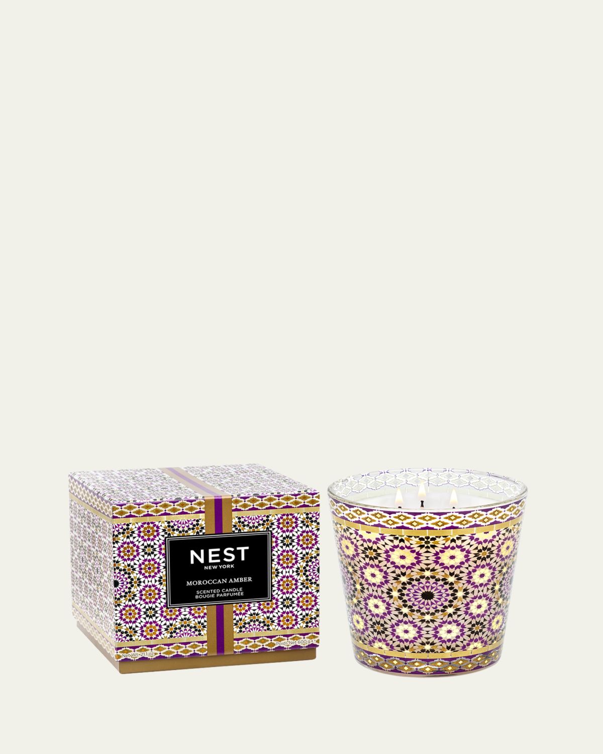 NEST New York Moroccan Amber Specialty Luxury Candle, 21.2 oz.