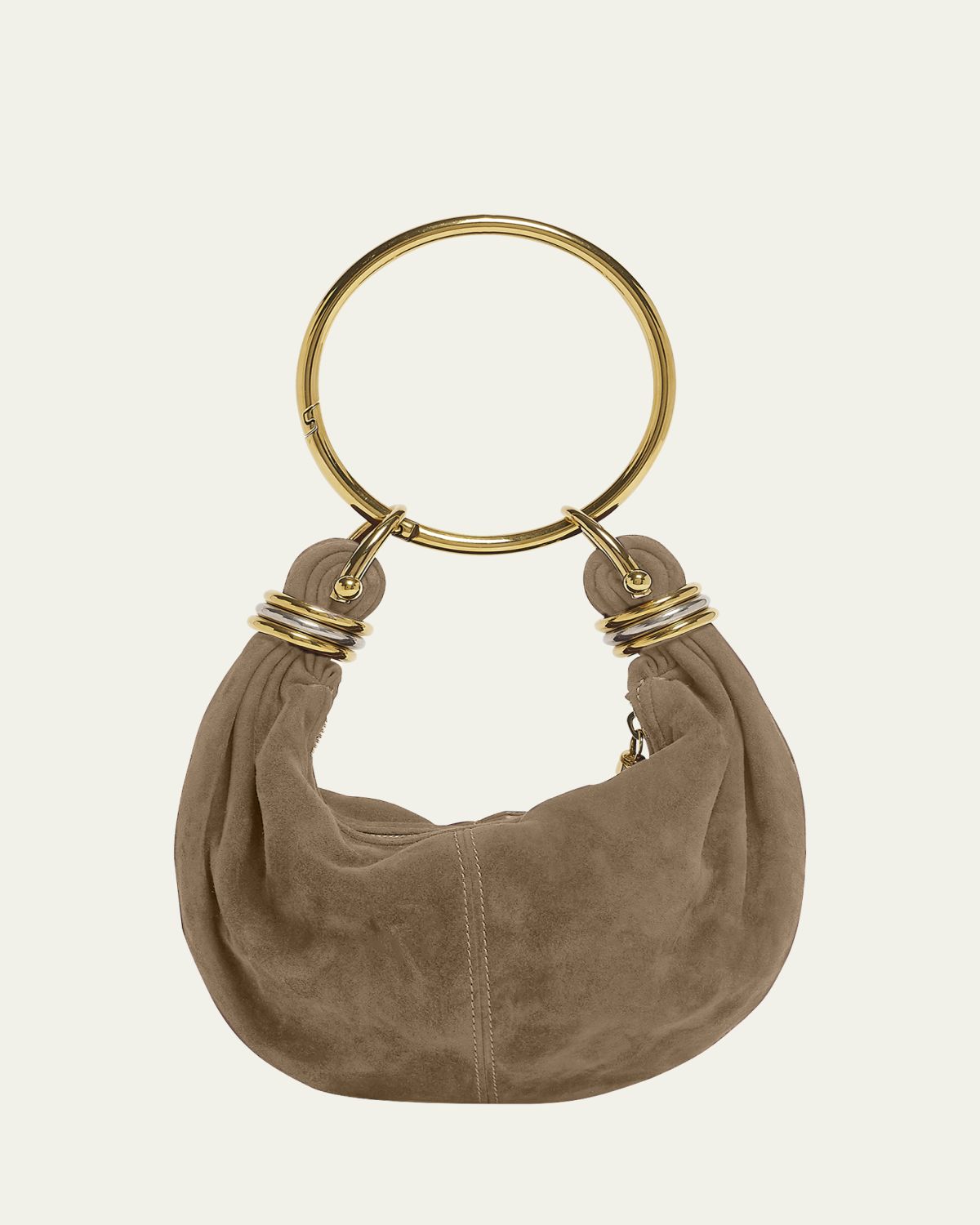 Chloe Bracelet Hobo Bag in Suede