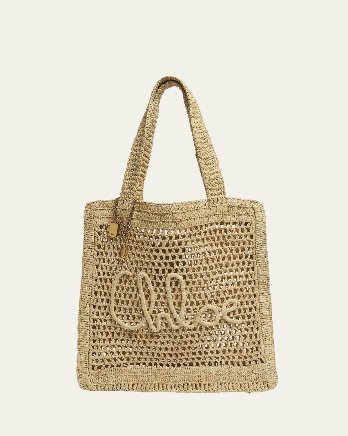 Chloe Summer Banana Tote Bag in Crochet Fabric | Thumbnail 10 Chloe Summer Banana Tote Bag in Crochet Fabric | Thumbnail 10