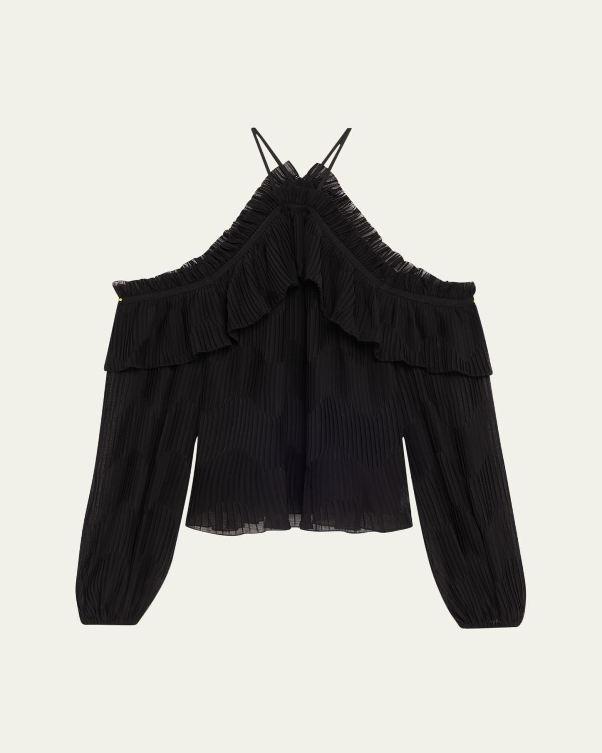 Ramy Brook Haisley Pleated Chiffon Blouse