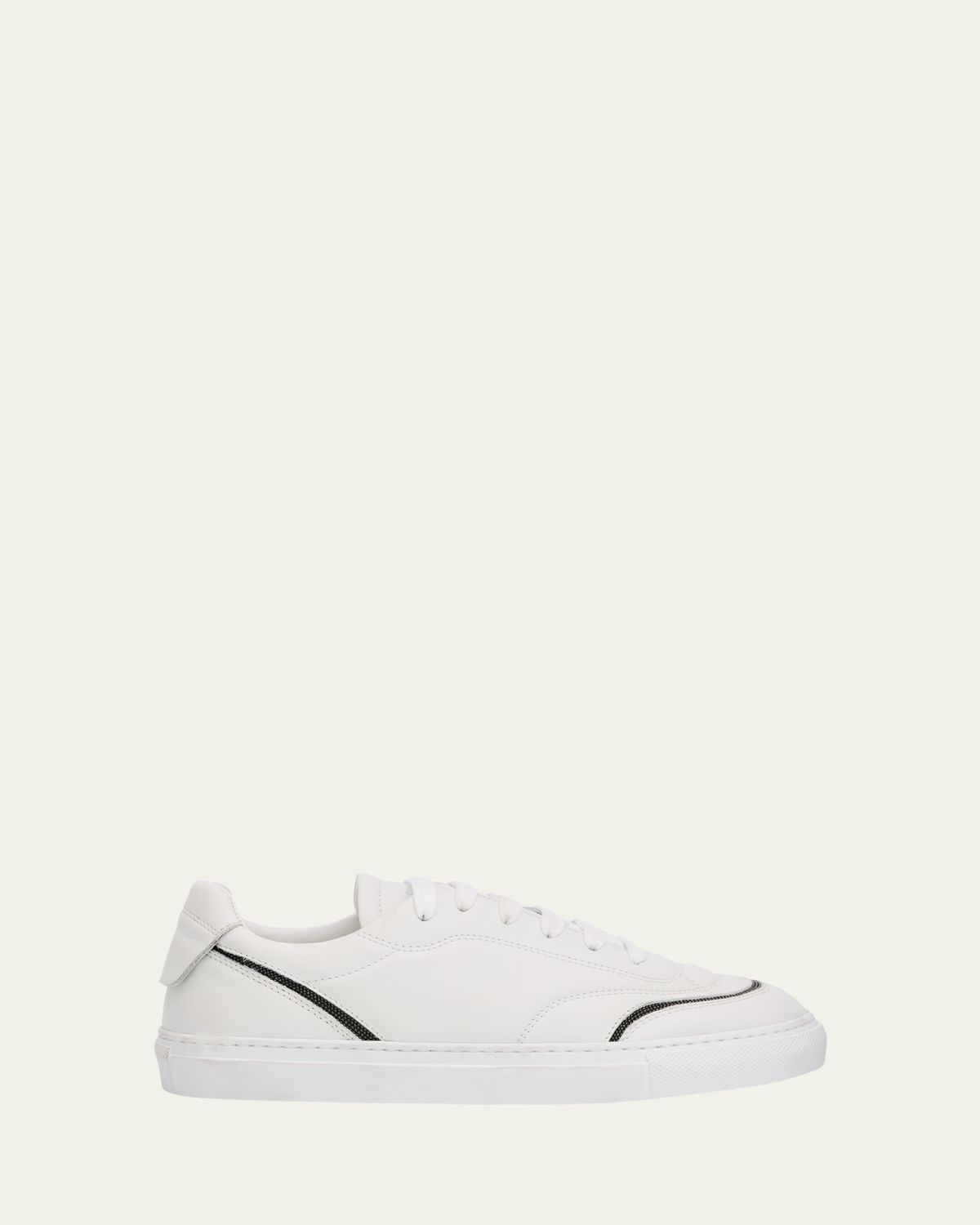 Brunello Cucinelli Leather Monili Low-Top Sneakers