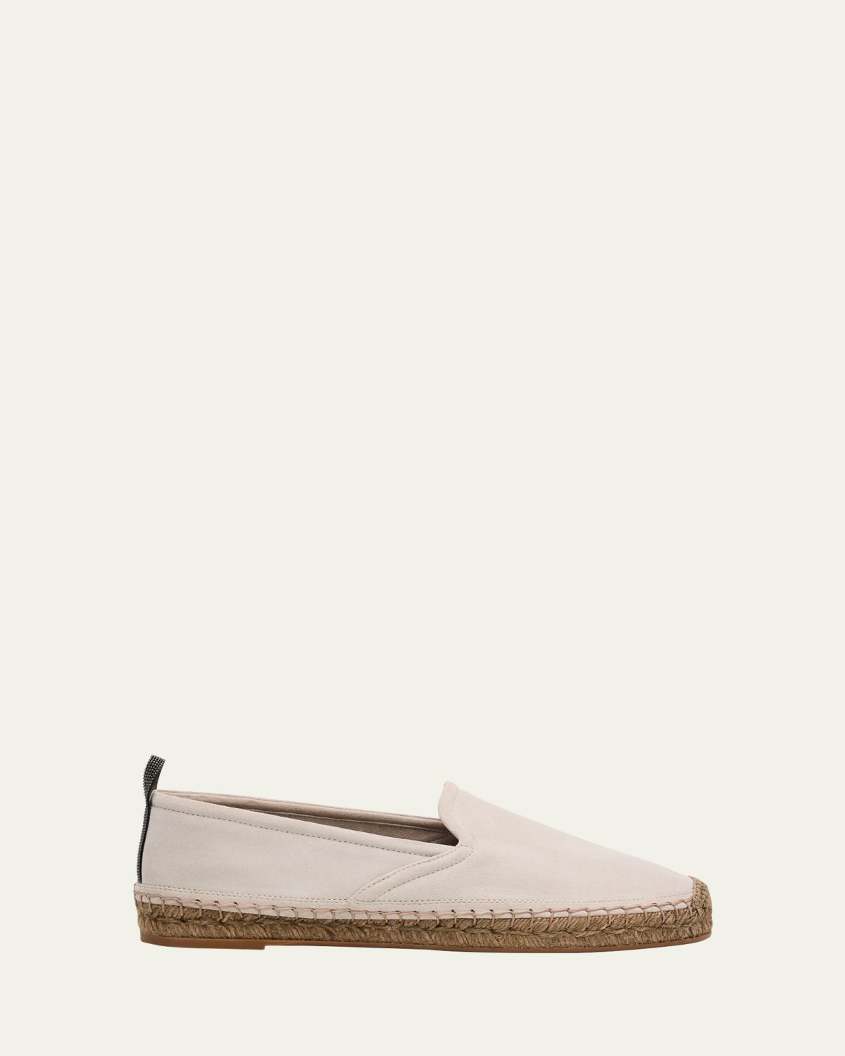 Brunello Cucinelli Suede Monili Slip-On Espadrilles