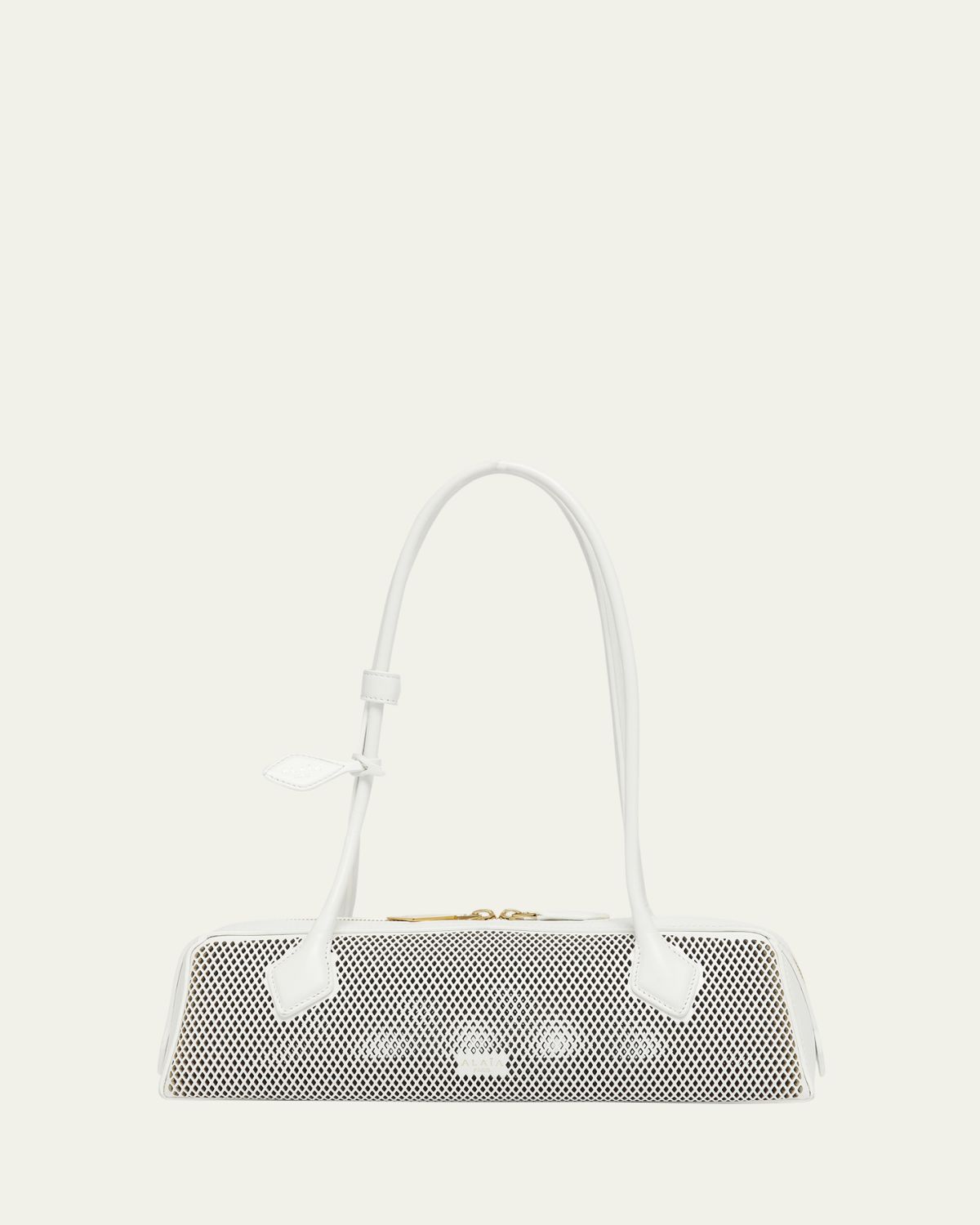 ALAÏA Le Teckel Medium Shoulder Bag in Fishnet Leather | Thumbnail 6