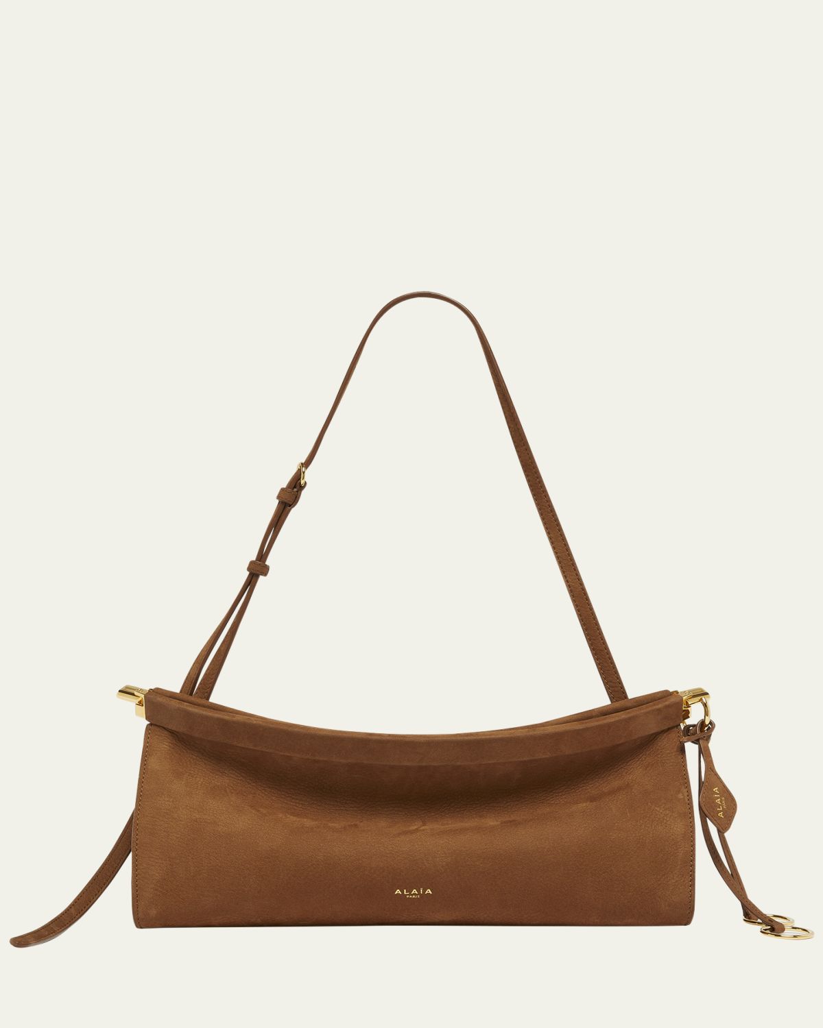 ALAÏA Le Click Medium Shoulder Bag in Suede | Thumbnail 10 ALAÏA Le Click Medium Shoulder Bag in Suede | Thumbnail 10