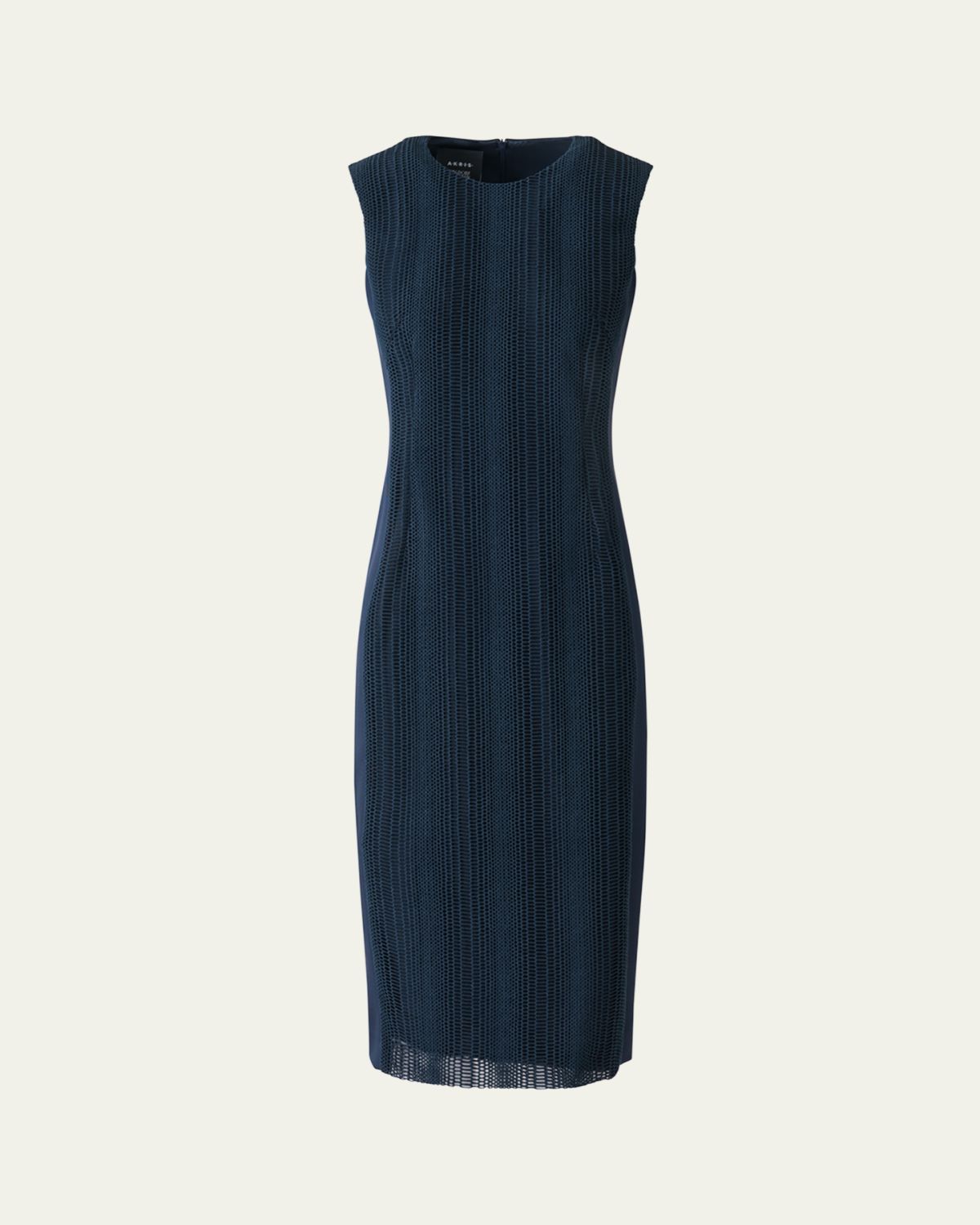 Akris Techno Degrade Striped Sleeveless Dress