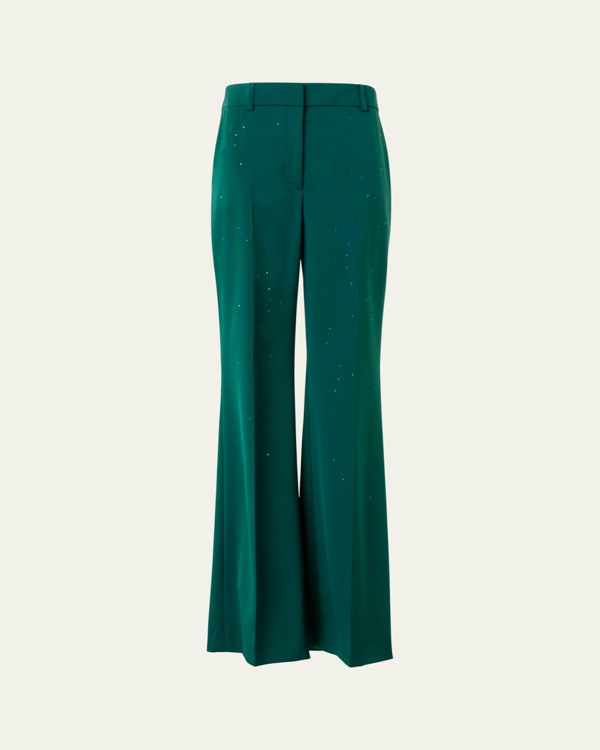 Akris Florine Swarovski Stars Silk Crepe Pants