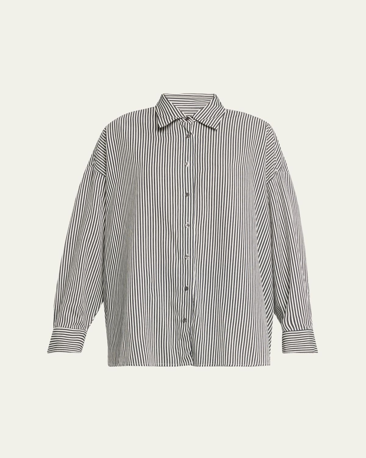 AGOLDE Roux Stripe Button-Front Shirt | Thumbnail 6