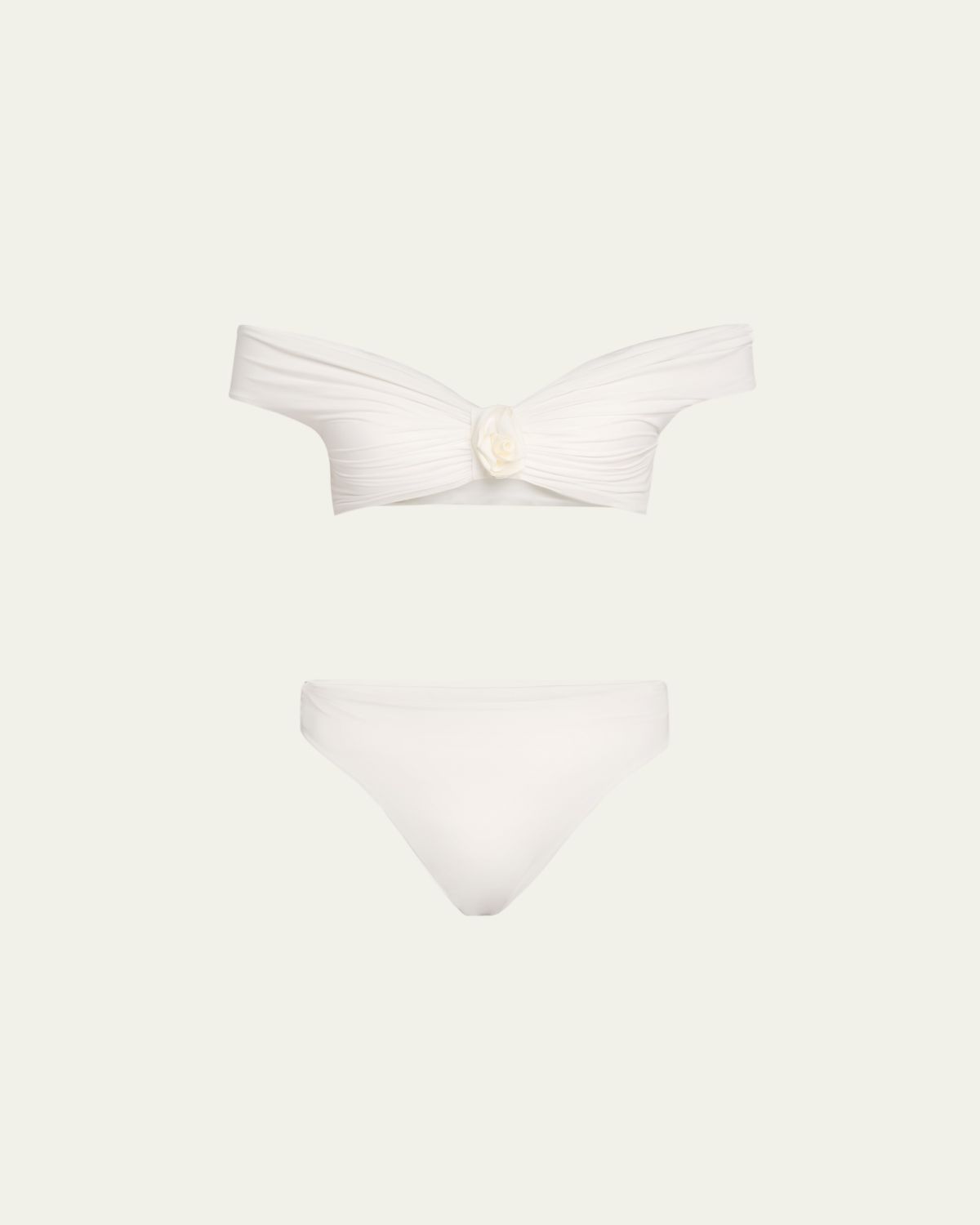 MAYGEL CORONEL Sauco Off-Shoulder Two-Piece Swimsuit