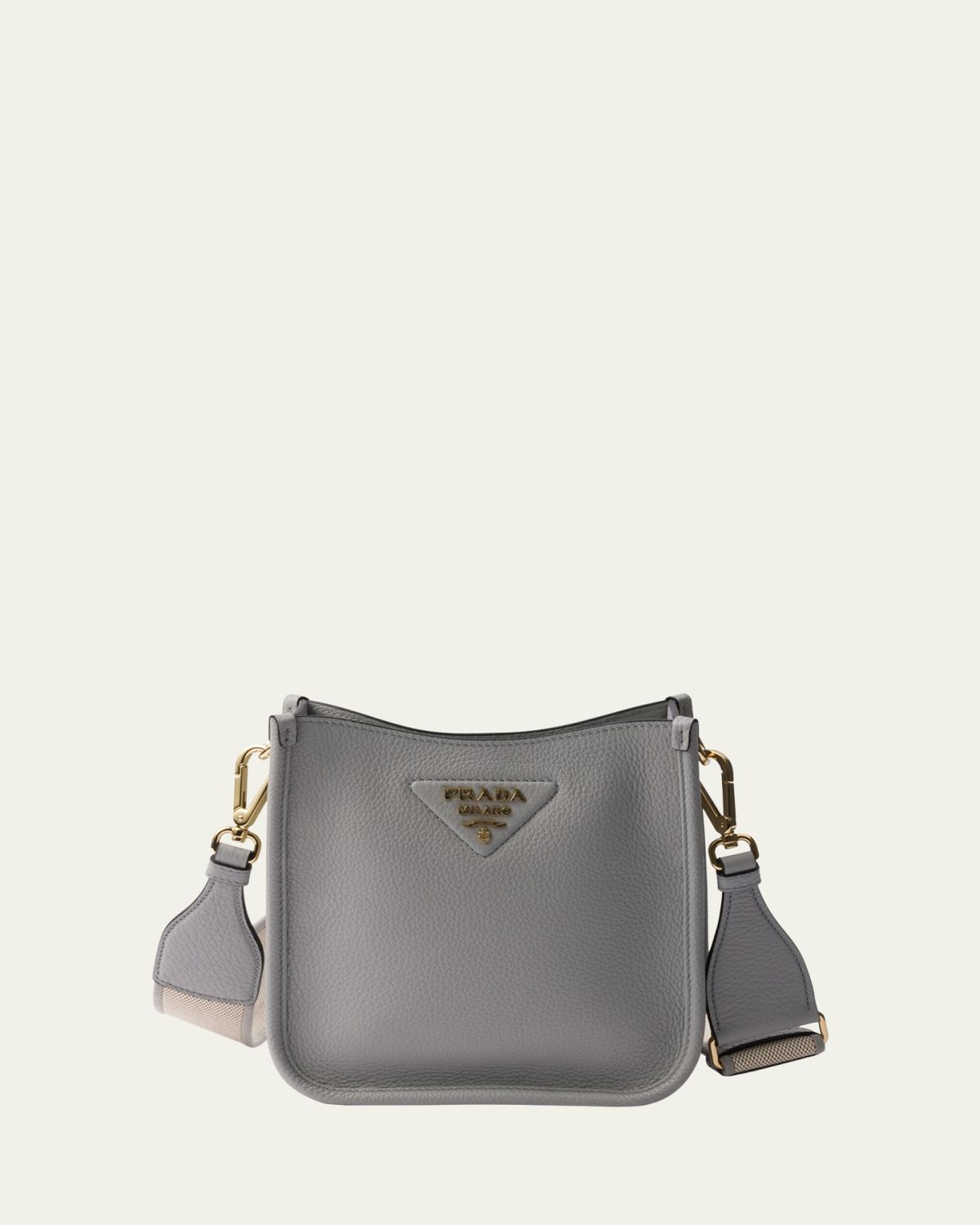Prada Mini Daino Soft Leather Hobo Crossbody Bag