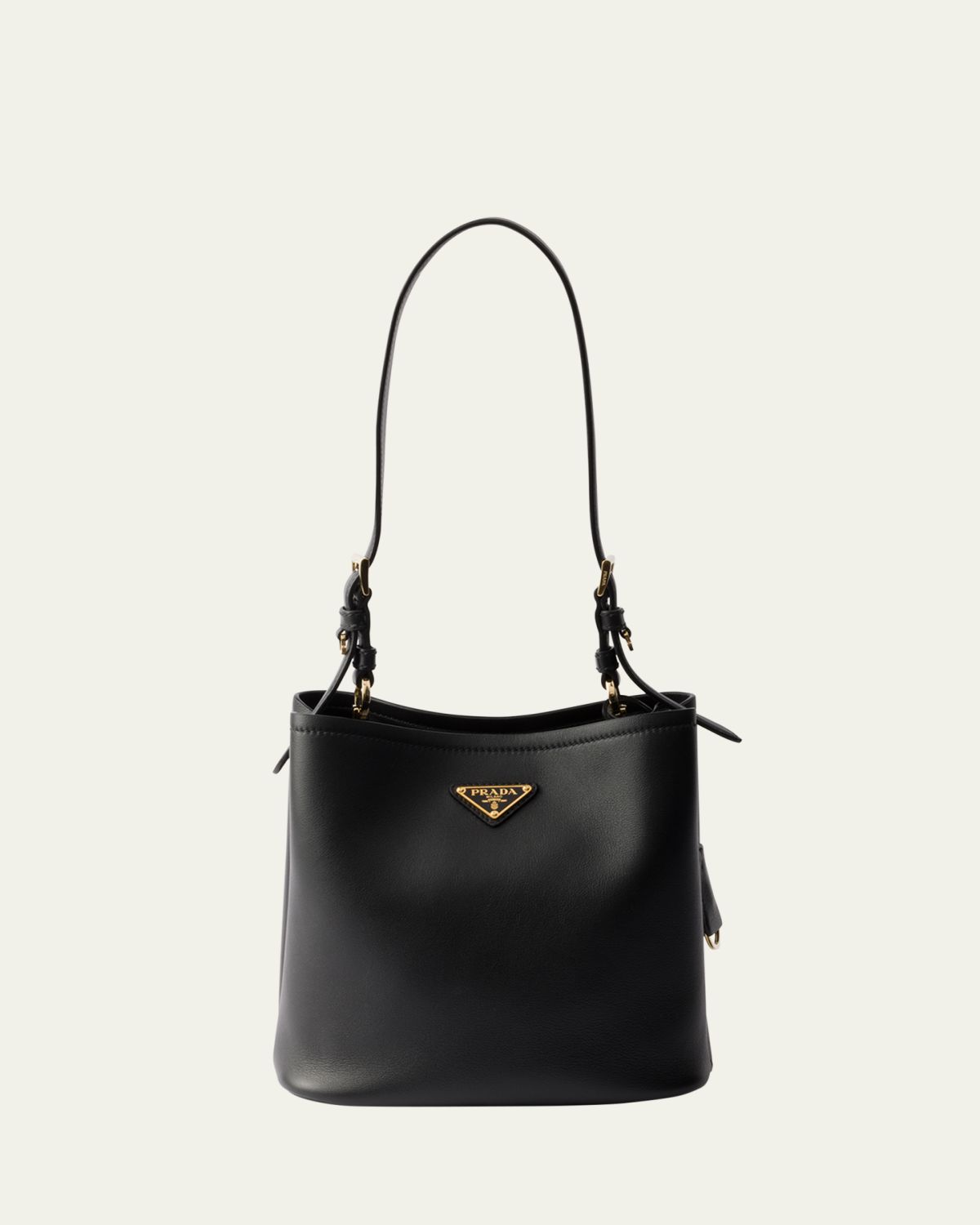 Prada Medium Bucket Leather Shoulder Bag