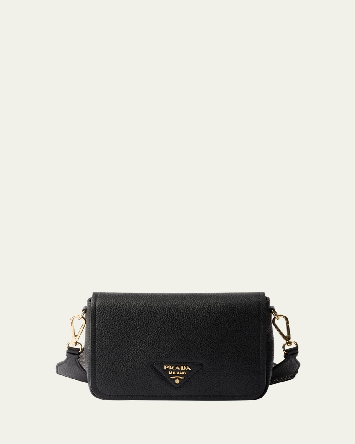 Prada Daino Flap Soft Leather Crossbody Bag | Thumbnail 8 Prada Daino Flap Soft Leather Crossbody Bag | Thumbnail 8