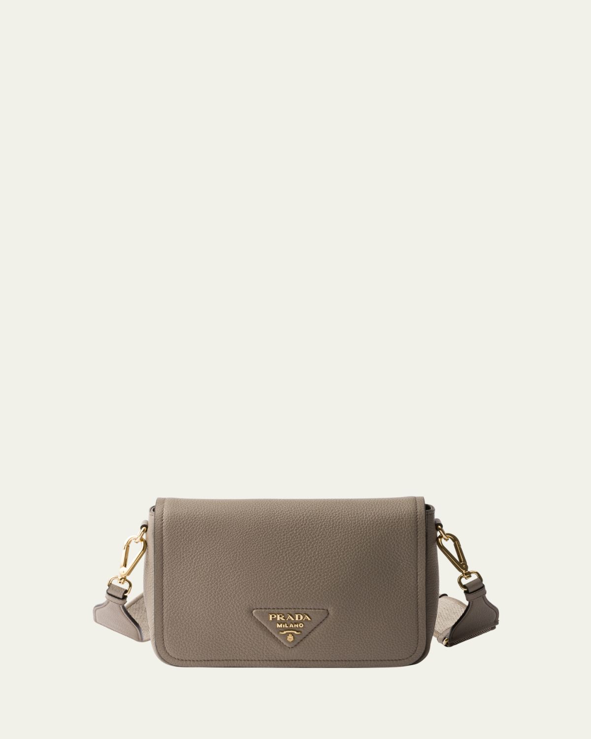 Prada Daino Flap Soft Leather Crossbody Bag