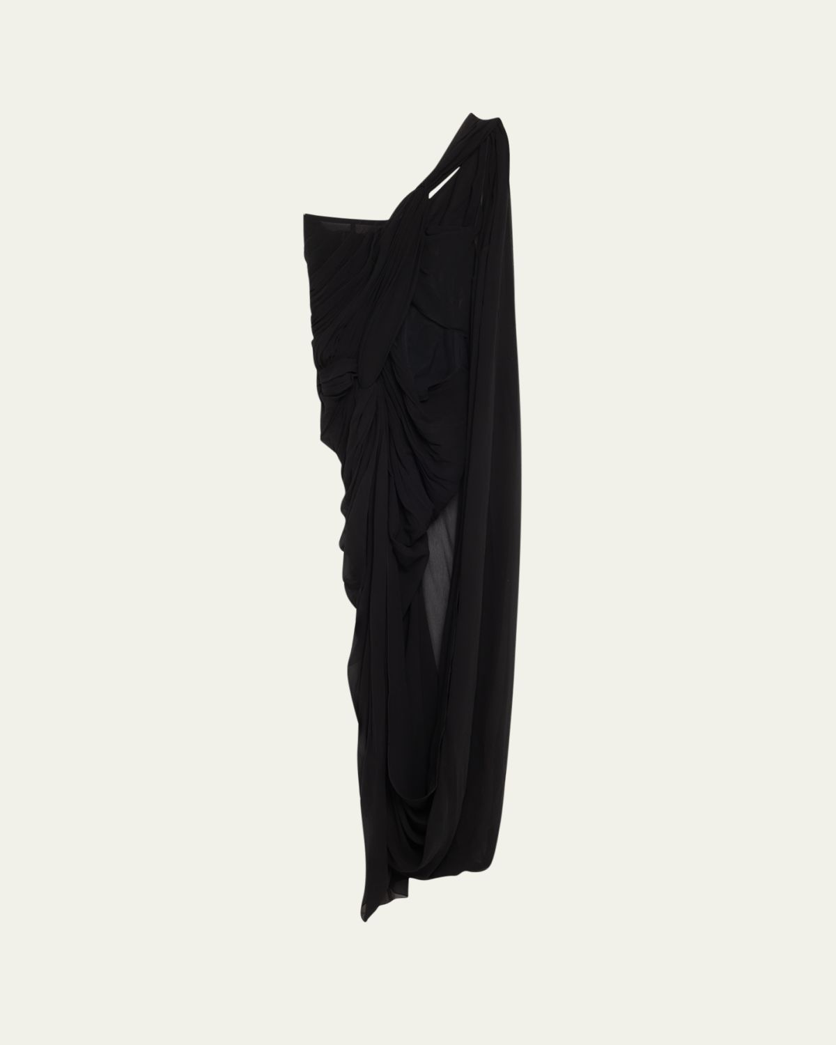 Stella McCartney Asymmetric Draped Crepon Gown