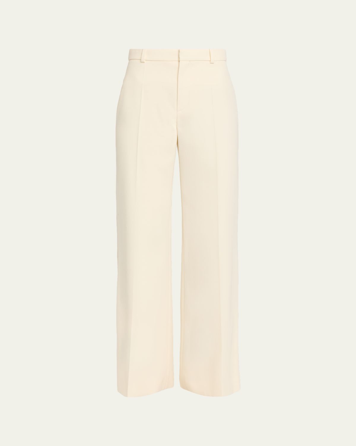Chloé High-Rise Wide-Leg Wool Trousers