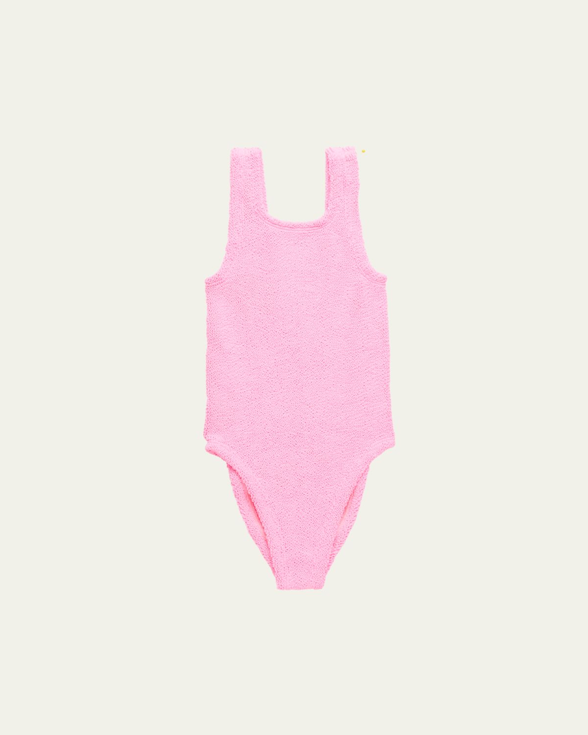 Hunza G Girl's One Size One-Piece Textured Swimsuit