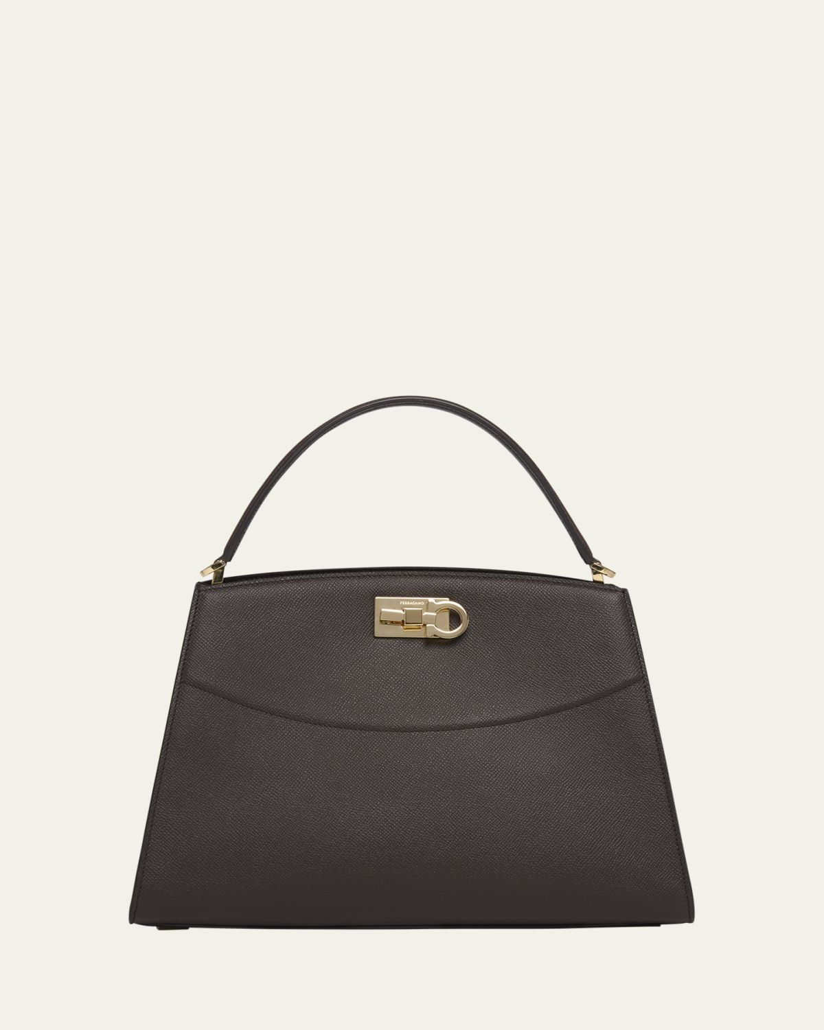 Ferragamo The New Studio Box Leather Top-Handle Bag
