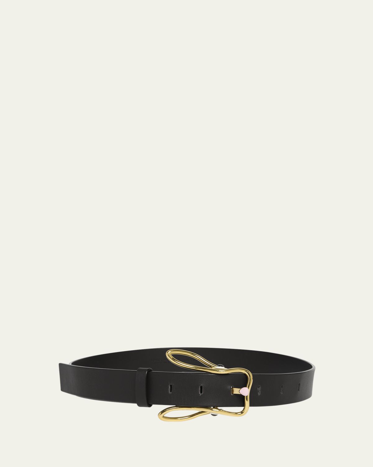 Bottega Veneta Bunny Buckle Leather Belt
