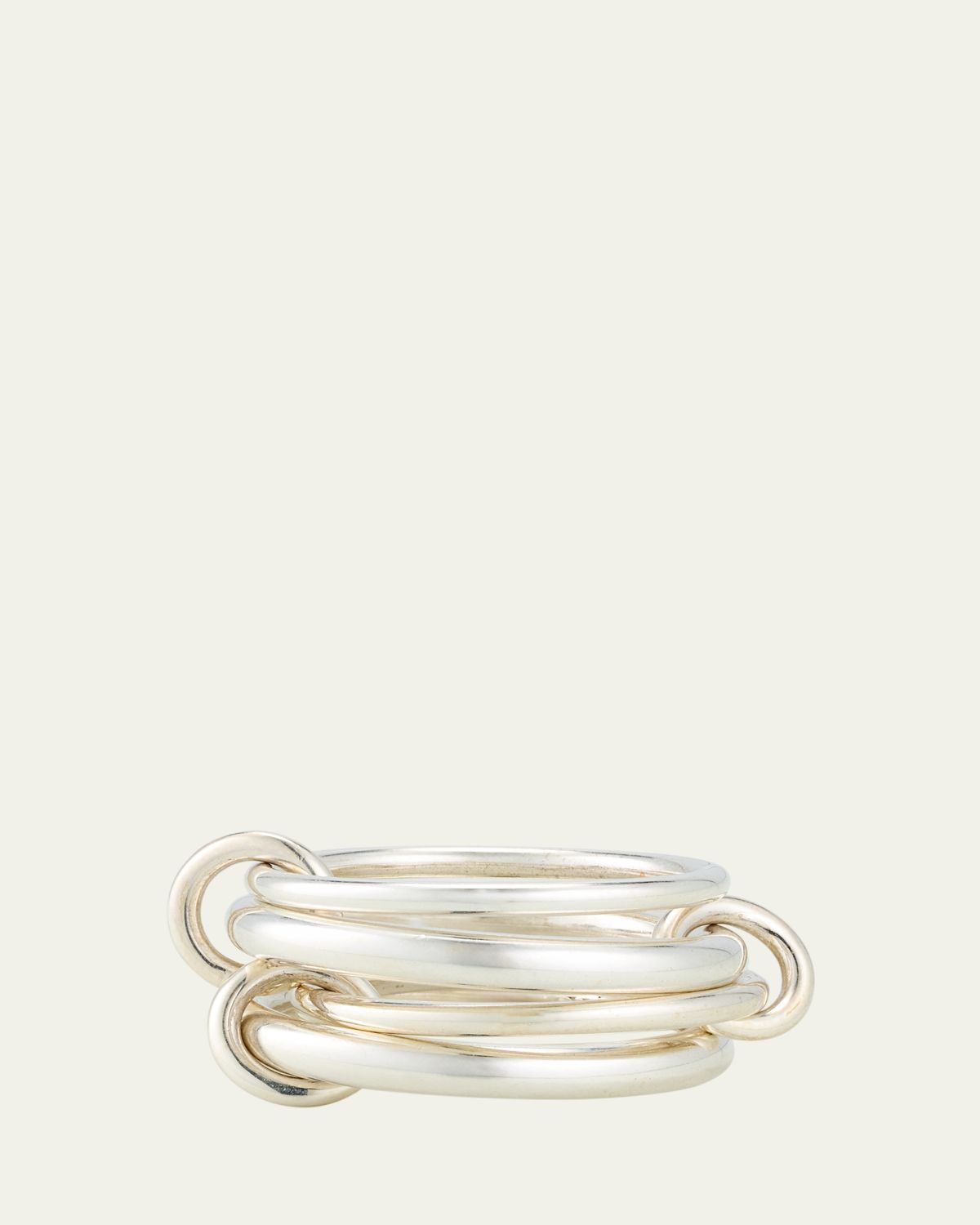 Spinelli Kilcollin Cici Silver Petite Four Link Ring