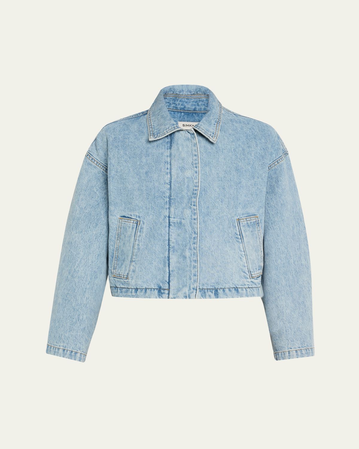 SIMKHAI Everli Cropped Denim Jacket