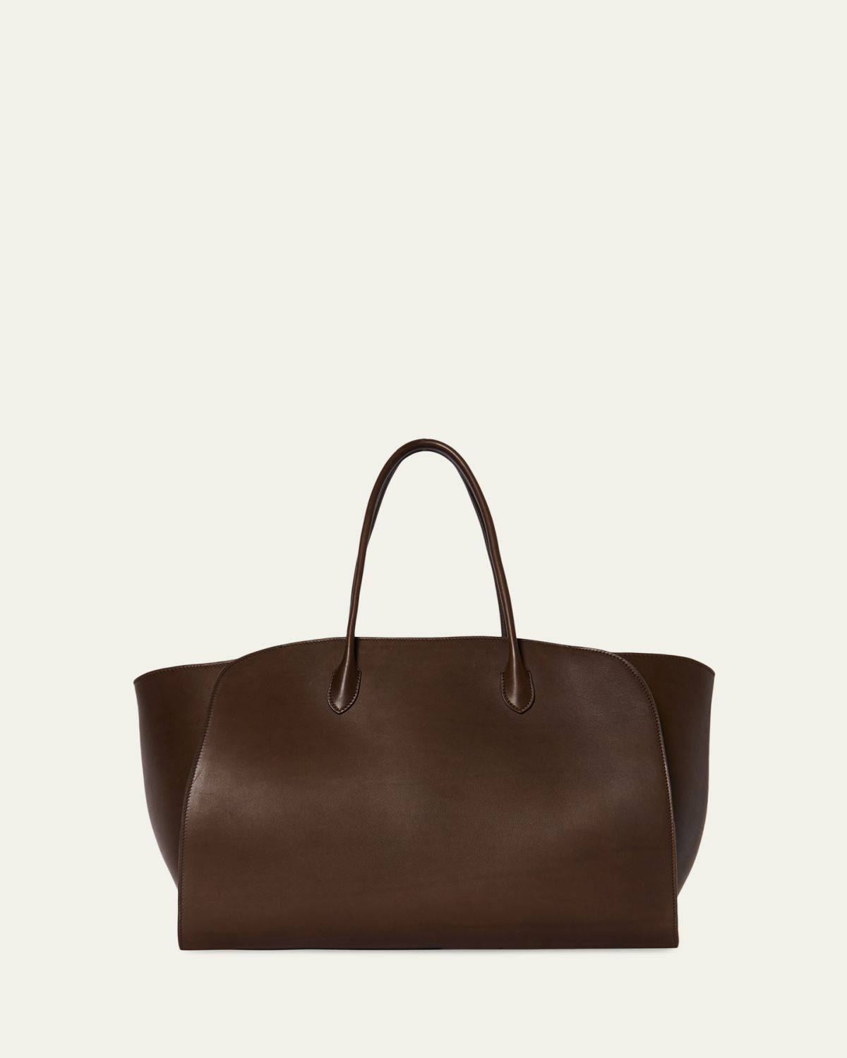 THE ROW Men's Marlo 17 Tote Bag in Saddle Leather