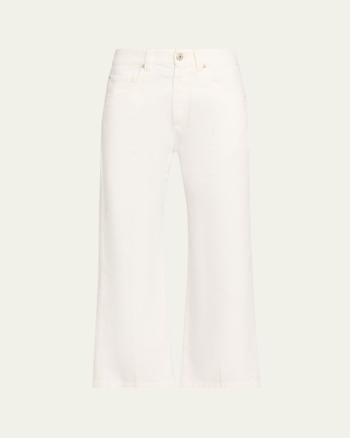 Brunello Cucinelli Contemporary Square Straight-Leg Capri Jeans