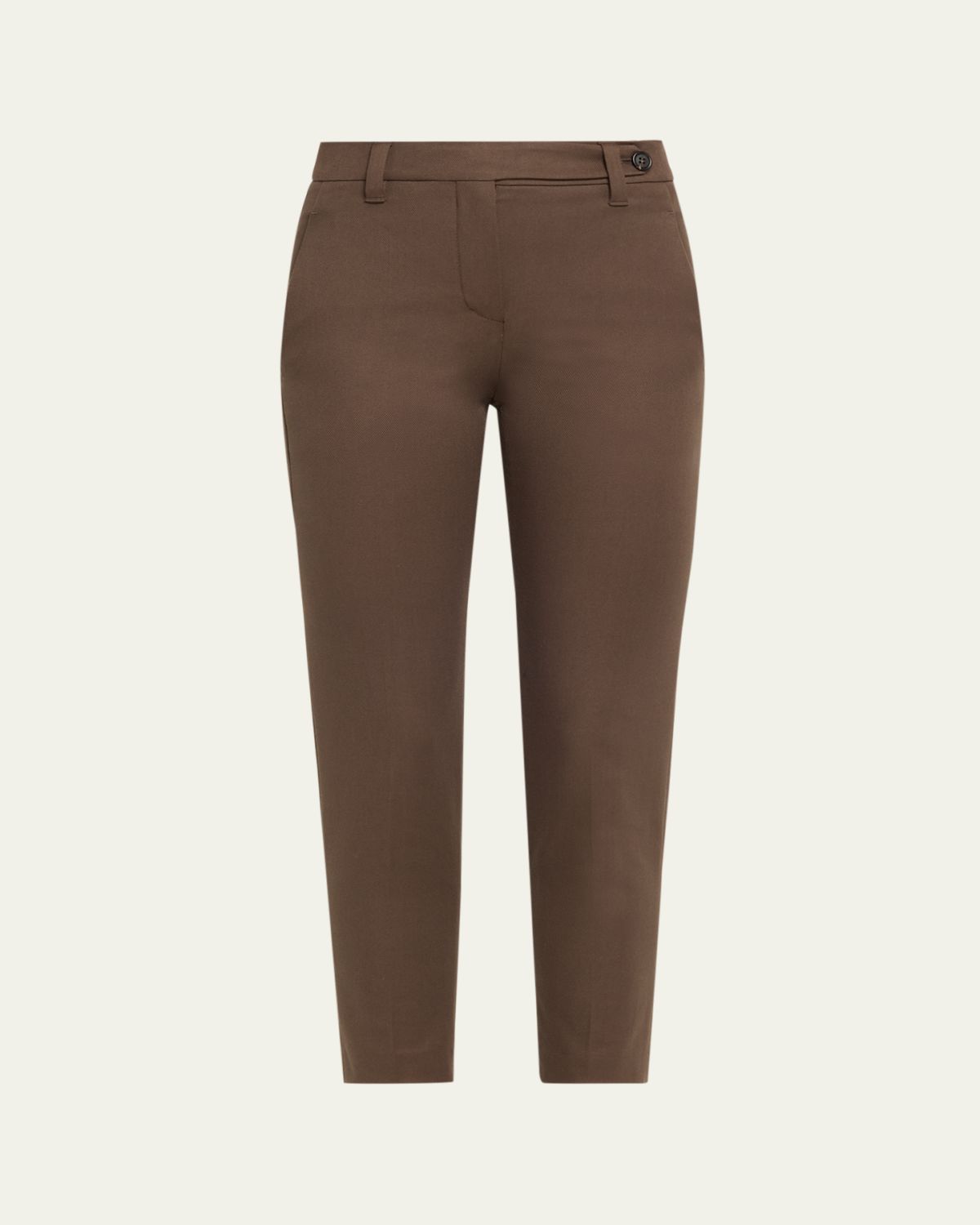 Brunello Cucinelli Cotton Twill Slim-Leg Ankle Pants | Thumbnail 10 Brunello Cucinelli Cotton Twill Slim-Leg Ankle Pants | Thumbnail 10