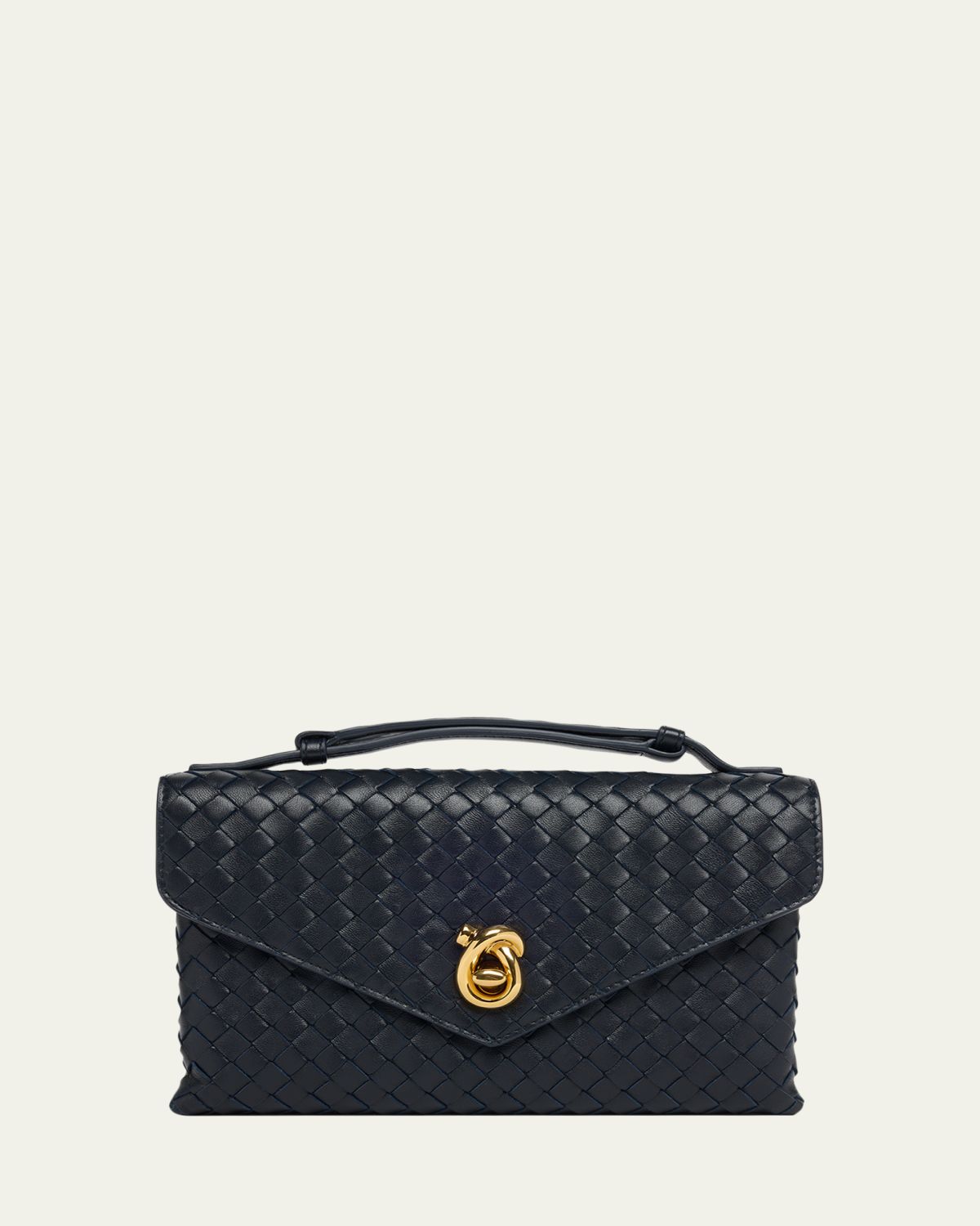 Bottega Veneta Knot Lock Leather Top-Handle Bag | Thumbnail 14