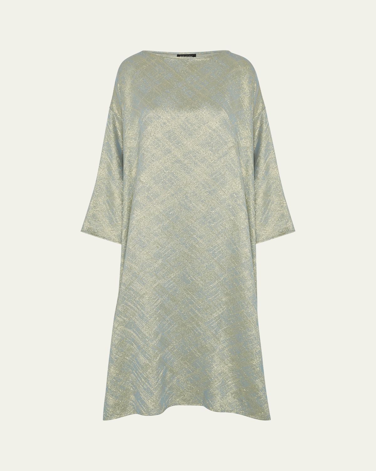 Eskandar Wide A-line Scoop Neck Dress