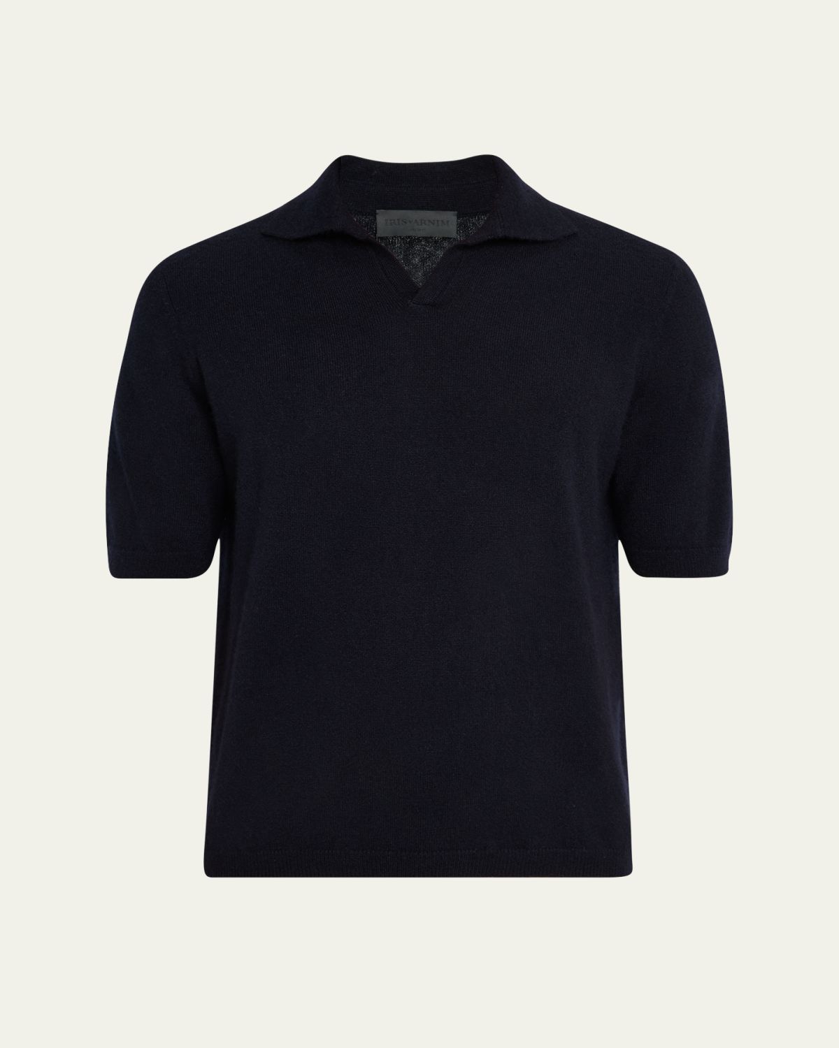 Iris Von Arnim Men's Ameca Cashmere and Silk Polo Sweater