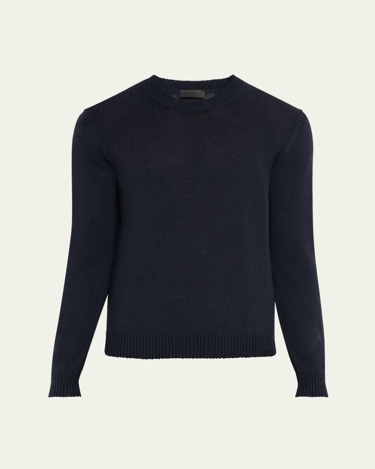 Iris Von Arnim Men's Harwich Linen and Cotton Crewneck Sweater