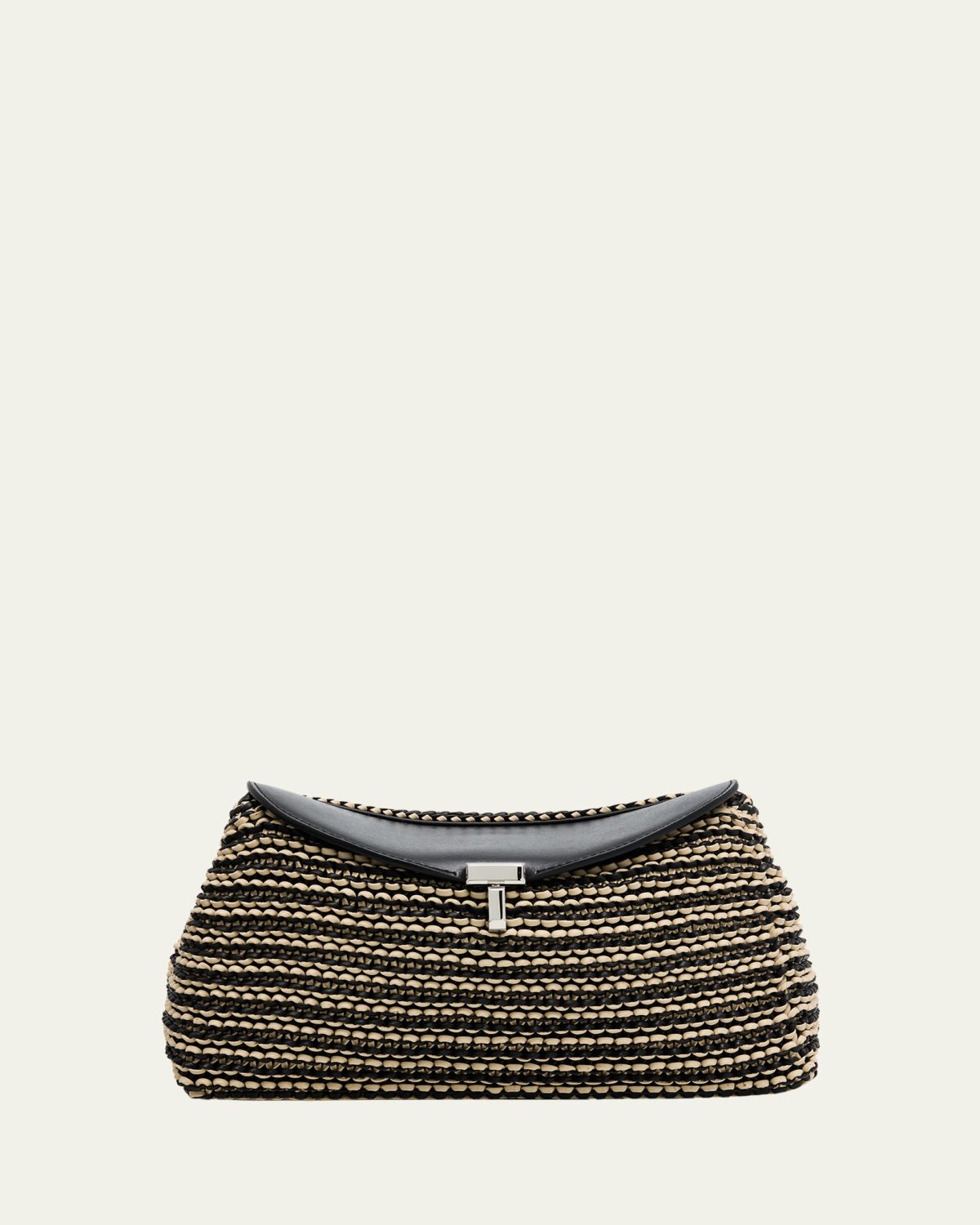 Toteme T-Lock Woven Leather Clutch Bag | Thumbnail 10