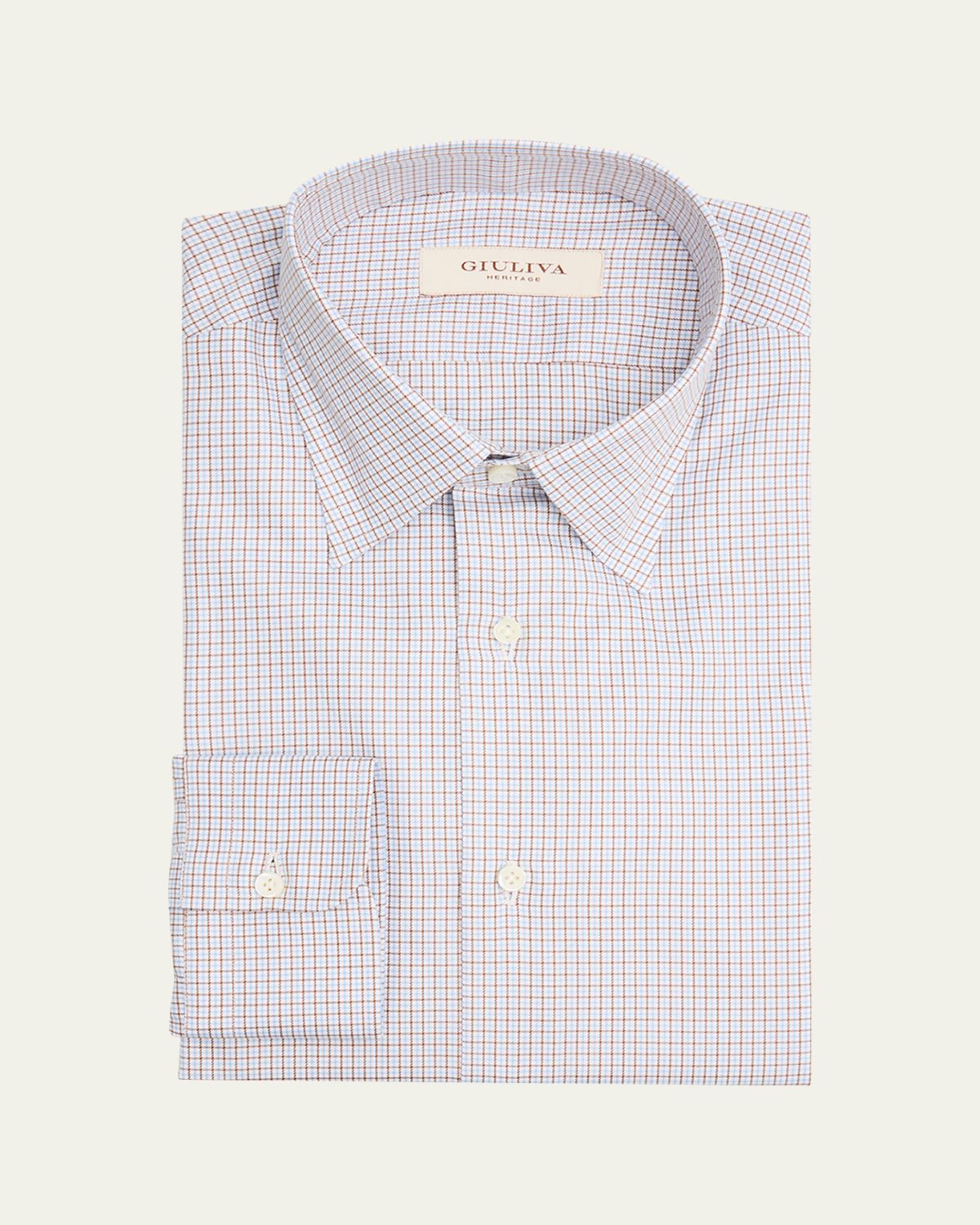 Giuliva Heritage Men's Luigi Striped Sheer Button-Down Shirt