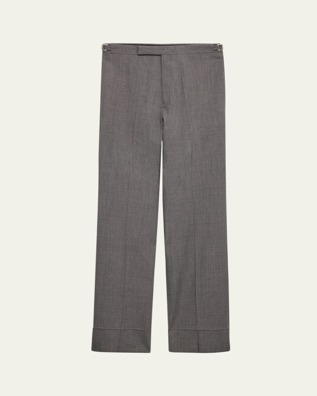 Prada Men's Technical Wool Wide-Leg Trousers