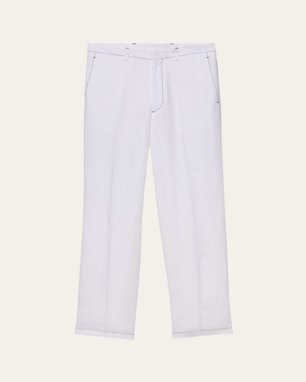 Prada Men's Sartorial Linen Pants