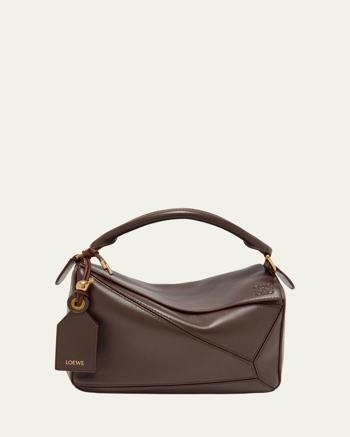 Loewe Puzzle Elevated Small Top-Handle Bag in Leather