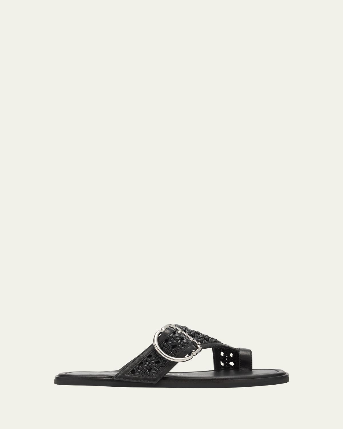 3.1 Phillip Lim Leather Macrame Z-Strap Slide Sandals