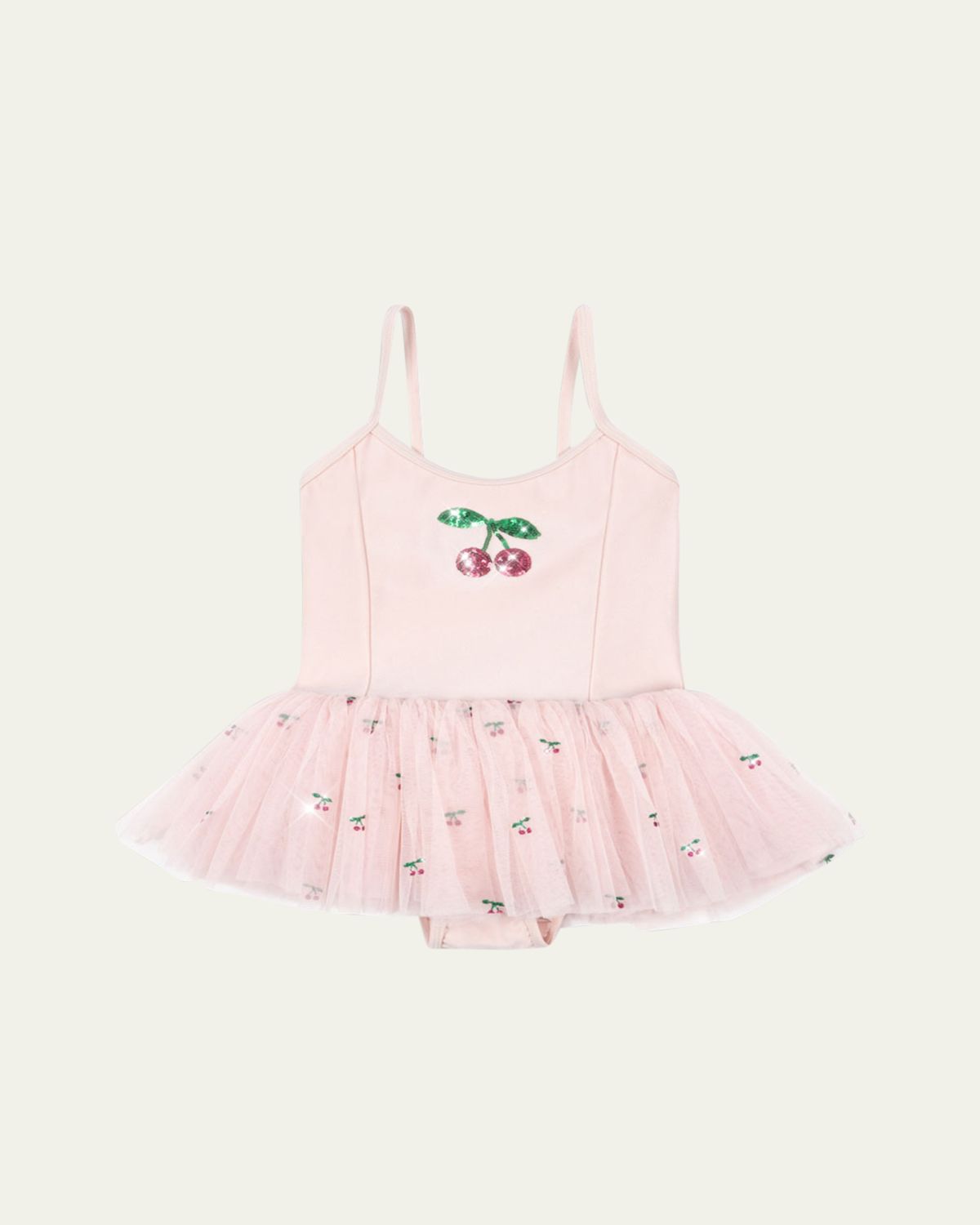 Konges Slojd Girl's Marina Cherry-Print Tutu Dress, Size 9M-6