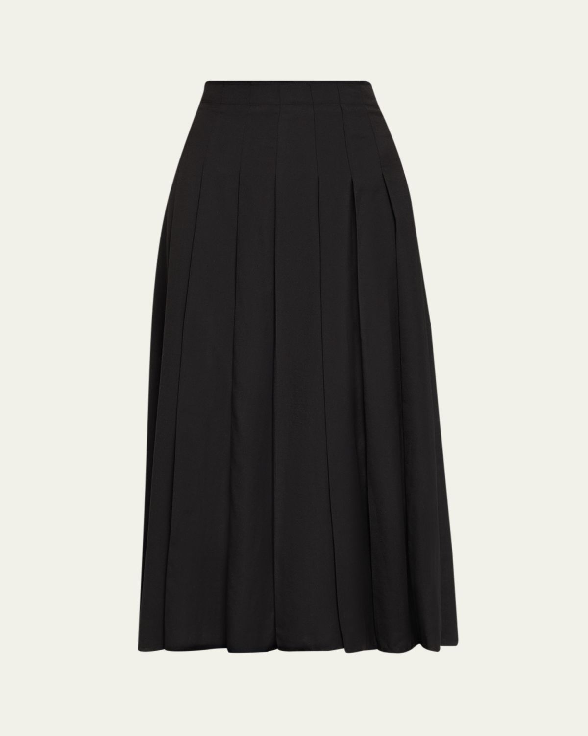 Courtney Zheng Hilde Pleated Raw Edge Skirt